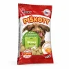 Packshot SKU 204599 (Akinu Piškoty s vápníkem 120 g) — sólo na bílém, náklon dle 173010. Obal: aktuální se samolepkou „Již brzy v novém obalu“ (upload 3e54cc44). 2k 1:1, v2 ze 2.